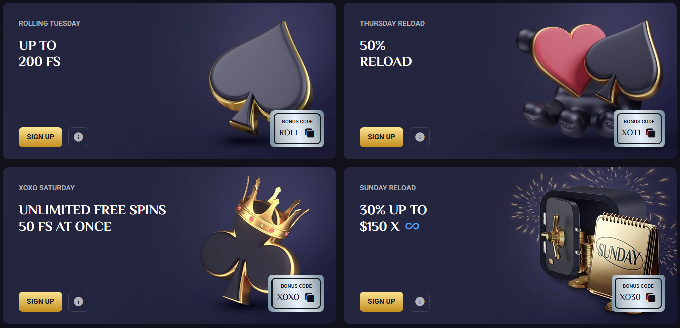 Rollxo Casino bonus